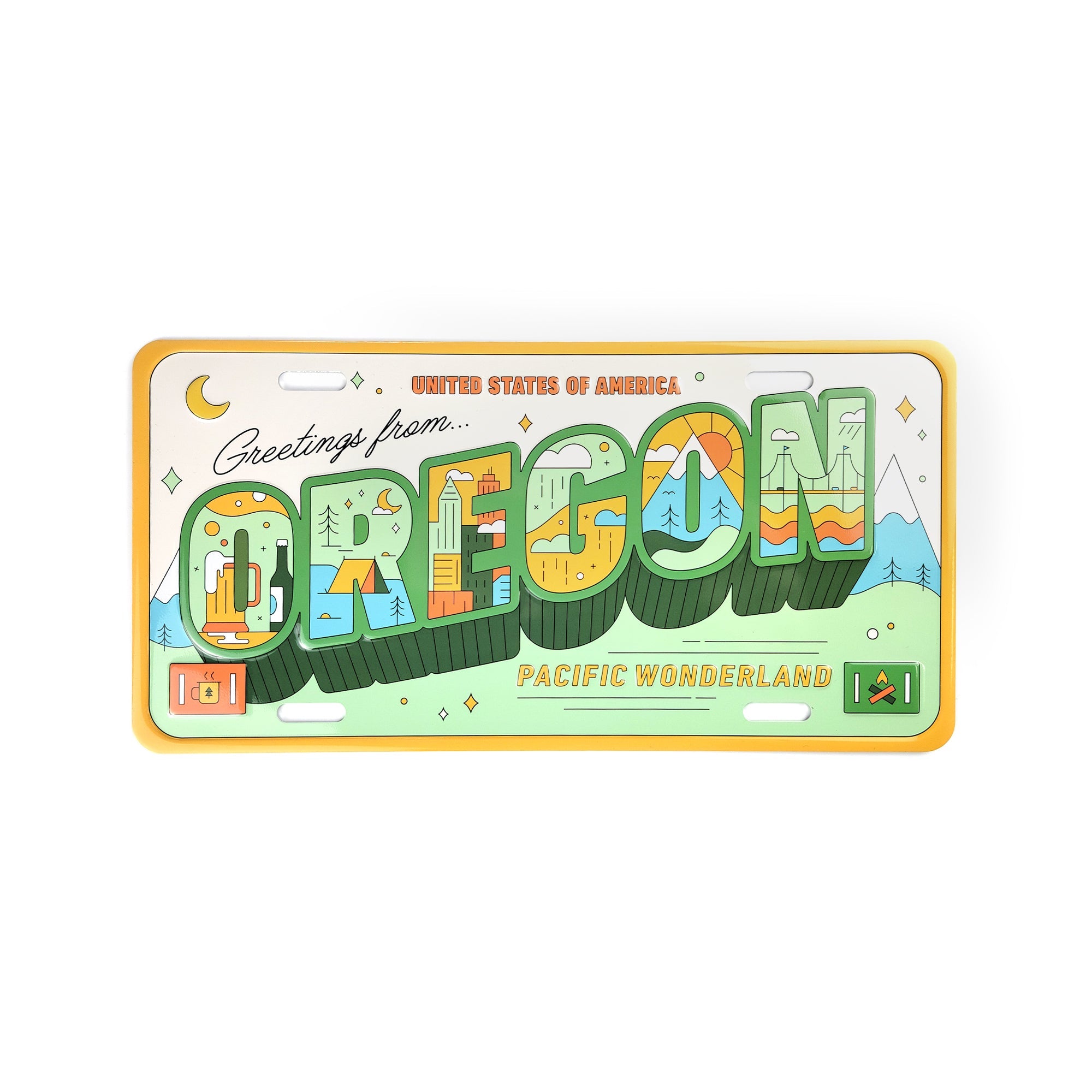 Greetings From Oregon Souvenir License Plate - Vehicle License Plates - Hello From Oregon