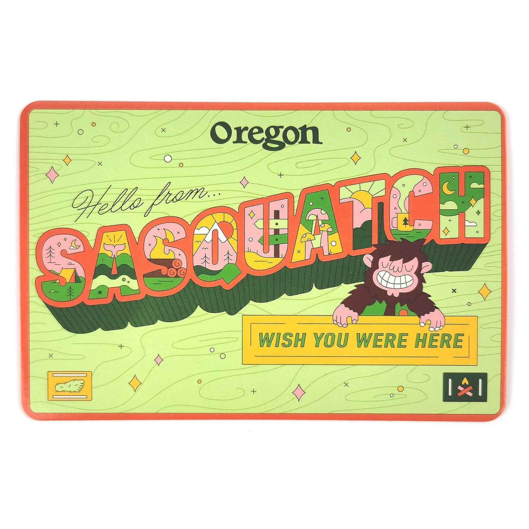 Hello From Sasquatch Postcard - Postcards - Hello From Oregon