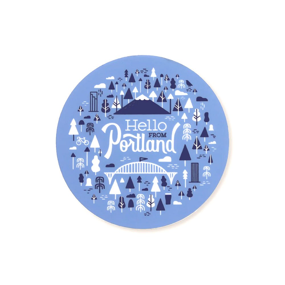 Portland Burst Sticker - Stickers - Hello From Oregon