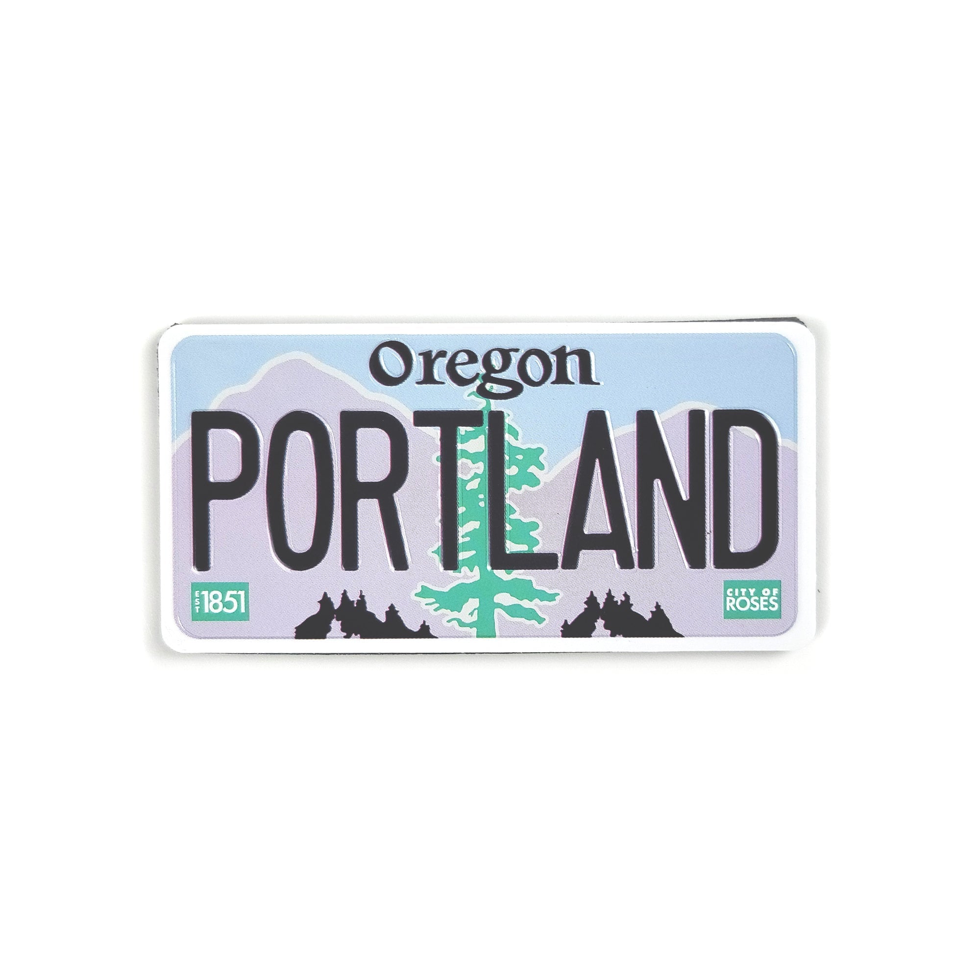 Portland License Plate Magnet - Magnets - Hello From Oregon