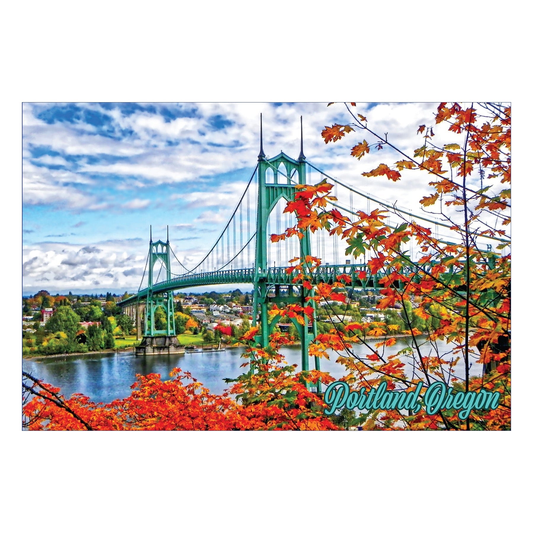 St Johns Bridge Postcard - Postcards - Hello From Oregon
