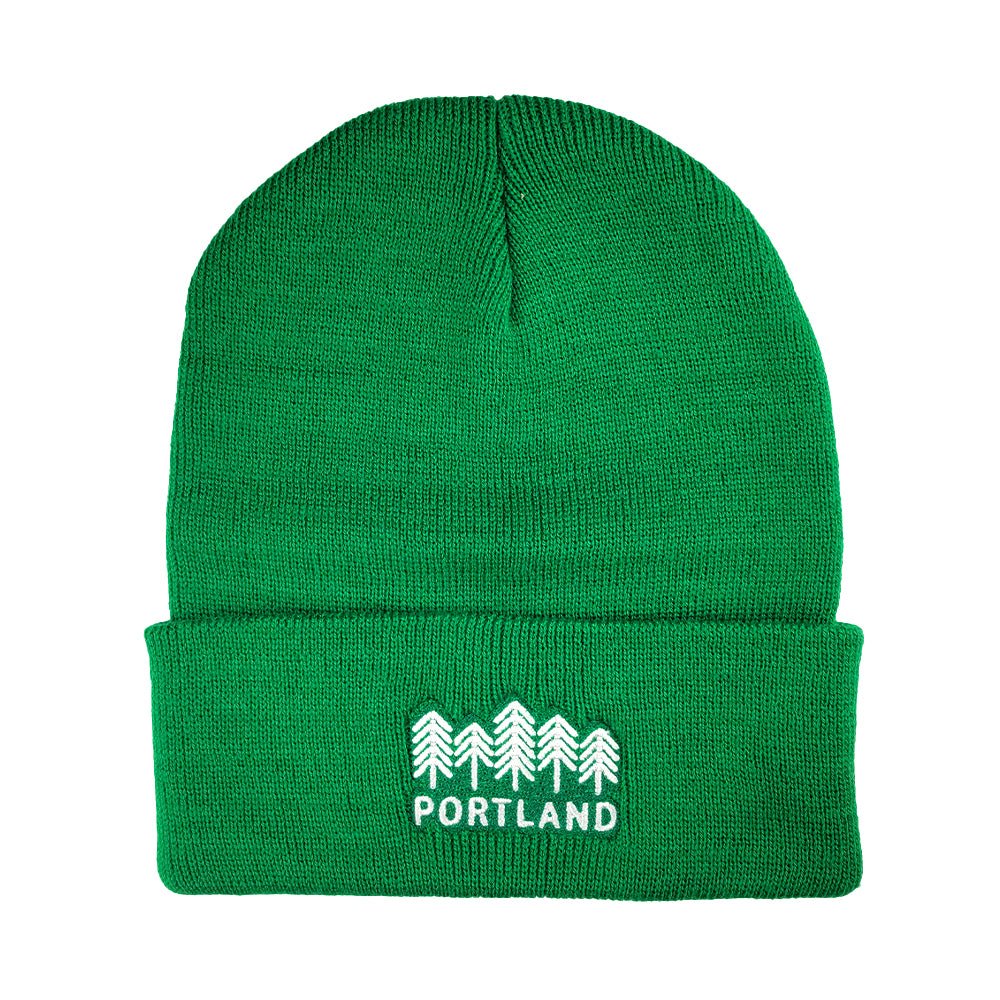 Tree Time Beanie | Green - Beanies - Hello From Oregon