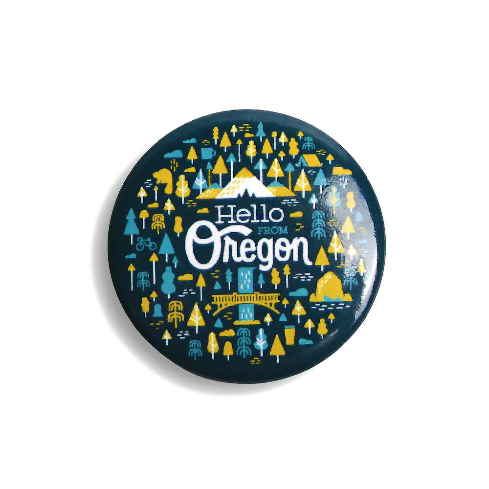 Oregon Burst Button | Navy
