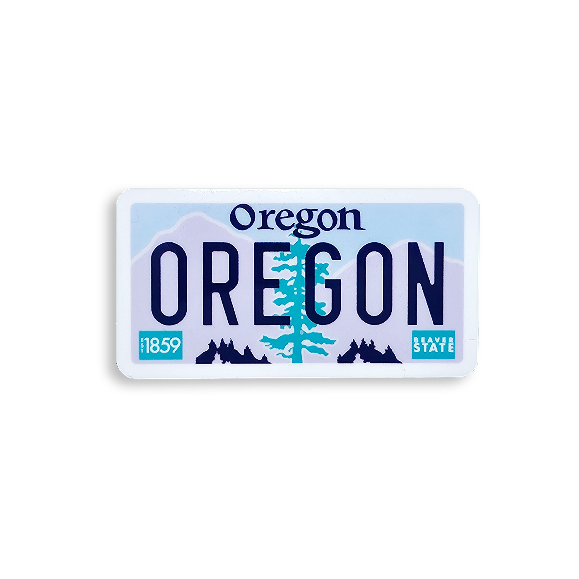 Oregon License Plate Sticker