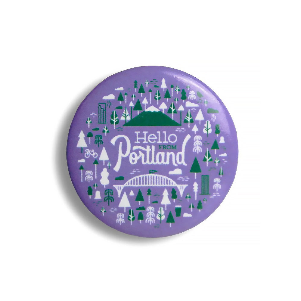 Portland Burst Button | Lilac