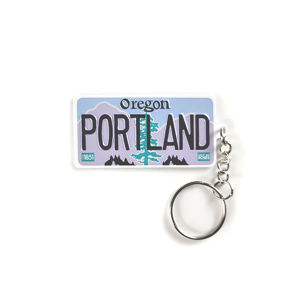 Portland License Keychain