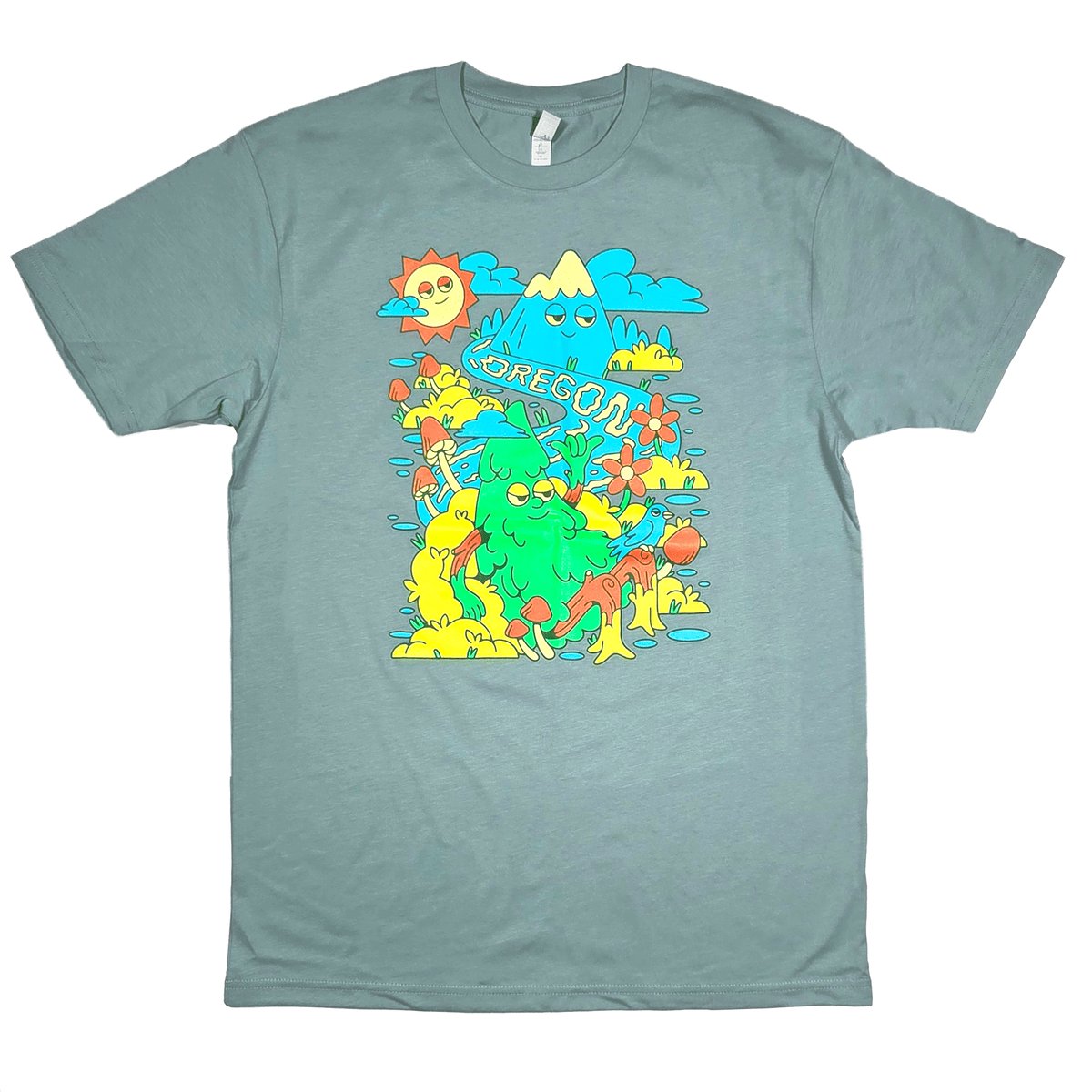 Green Highs Tee | Seafoam - Hello From Oregon