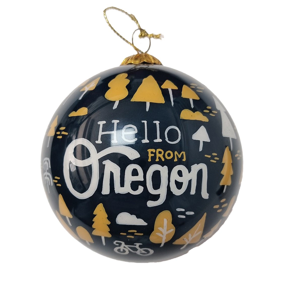 Oregon Burst Hand Painted Ornament - Gifts - Hello From Oregon