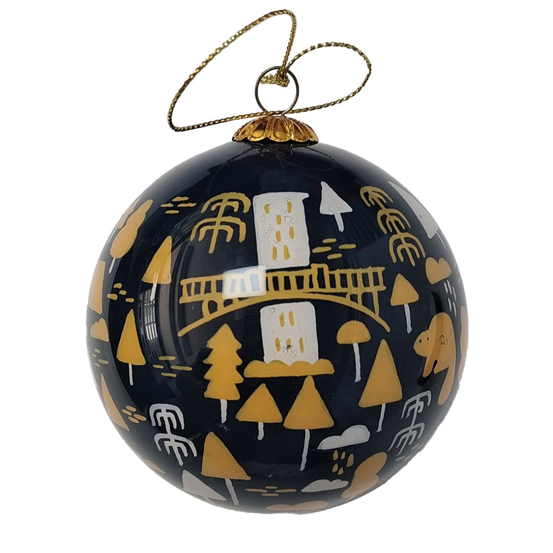 Oregon Burst Hand Painted Ornament - Gifts - Hello From Oregon