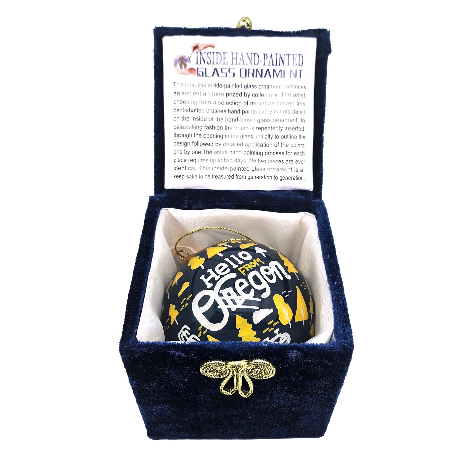 Oregon Burst Hand Painted Ornament - Gifts - Hello From Oregon