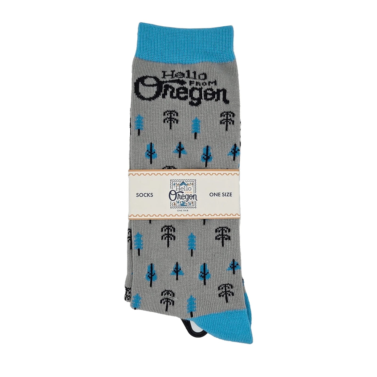 Oregon Burst Socks | Grey - Socks - Hello From Oregon