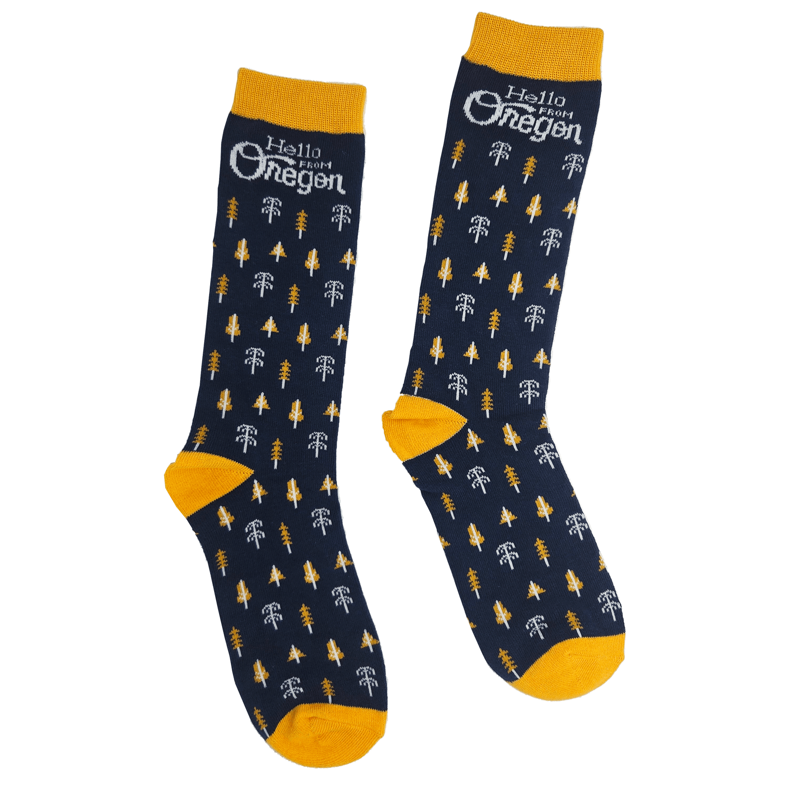Oregon Burst Socks | Navy - Socks - Hello From Oregon