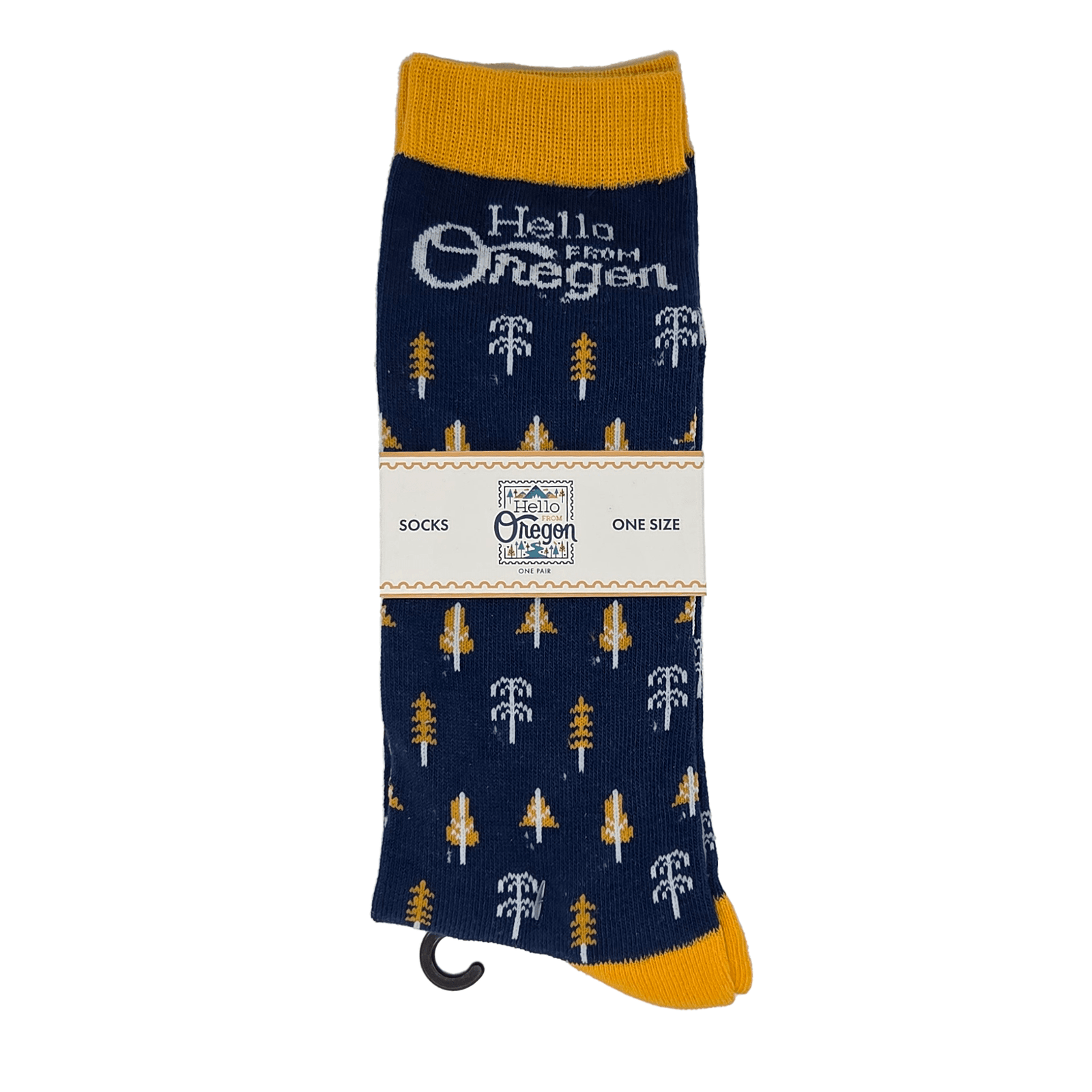 Oregon Burst Socks | Navy - Socks - Hello From Oregon