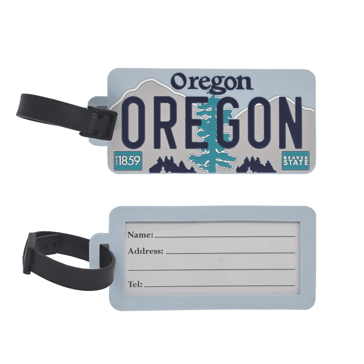 Oregon License Luggage Tag - Hello From Oregon