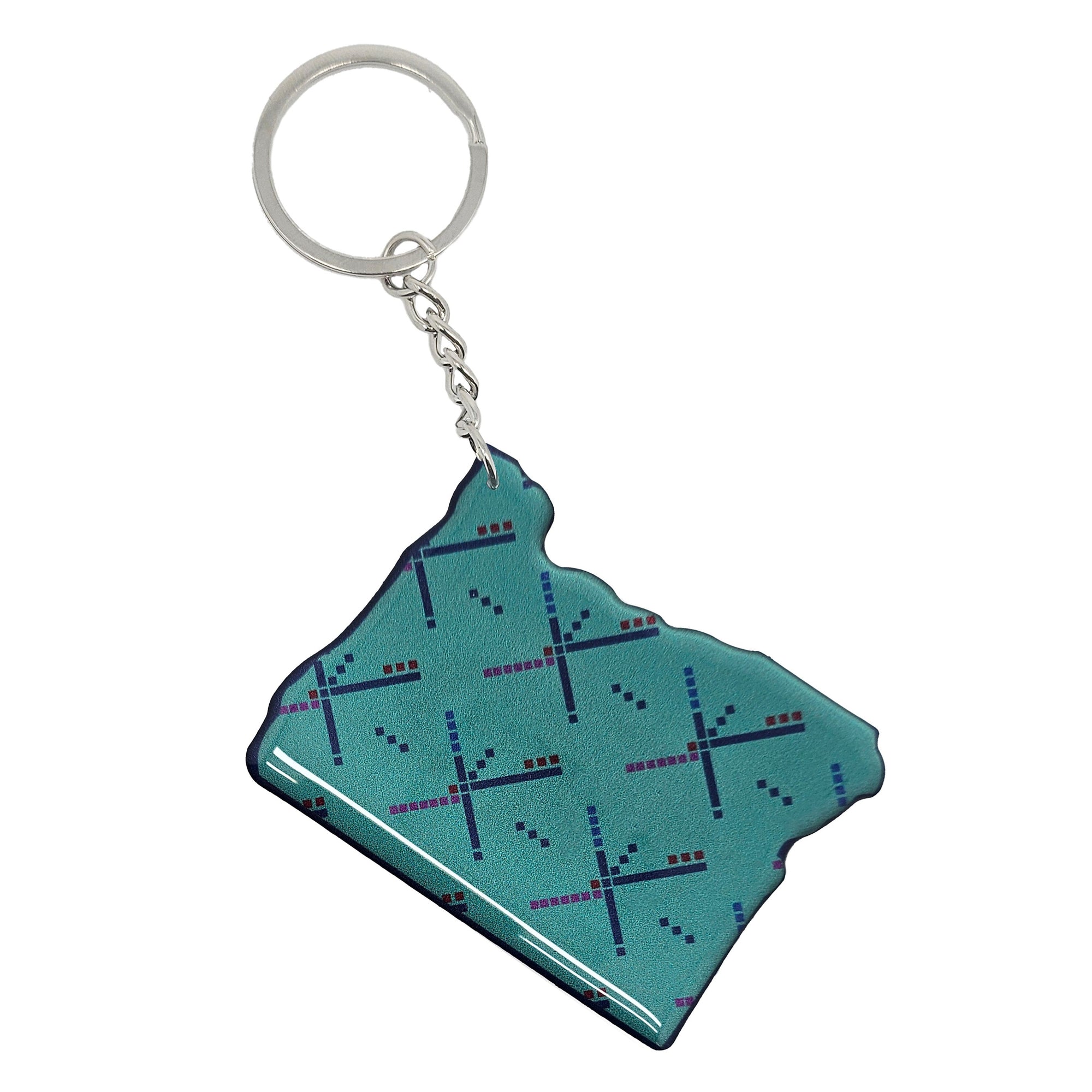 PDX Carpet State Keychain - Keychains - Hello From Oregon