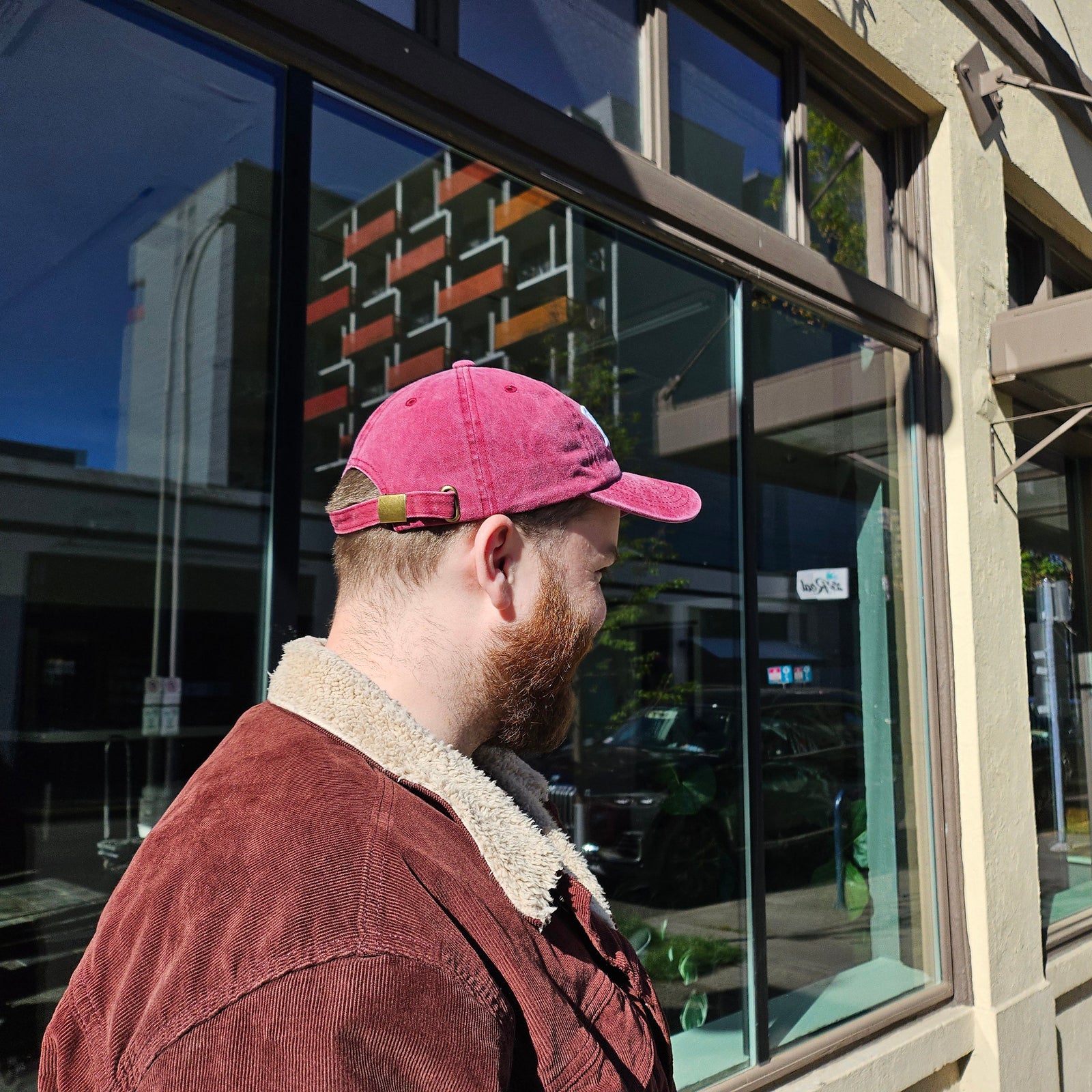Pigment Washed Portland Dad Hat | Red - Hats - Hello From Oregon