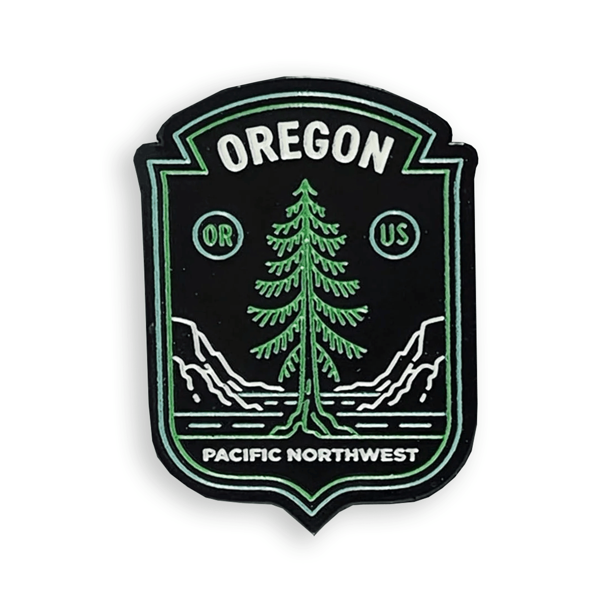 PNW Badge Pin - Enamel Pin - Hello From Oregon