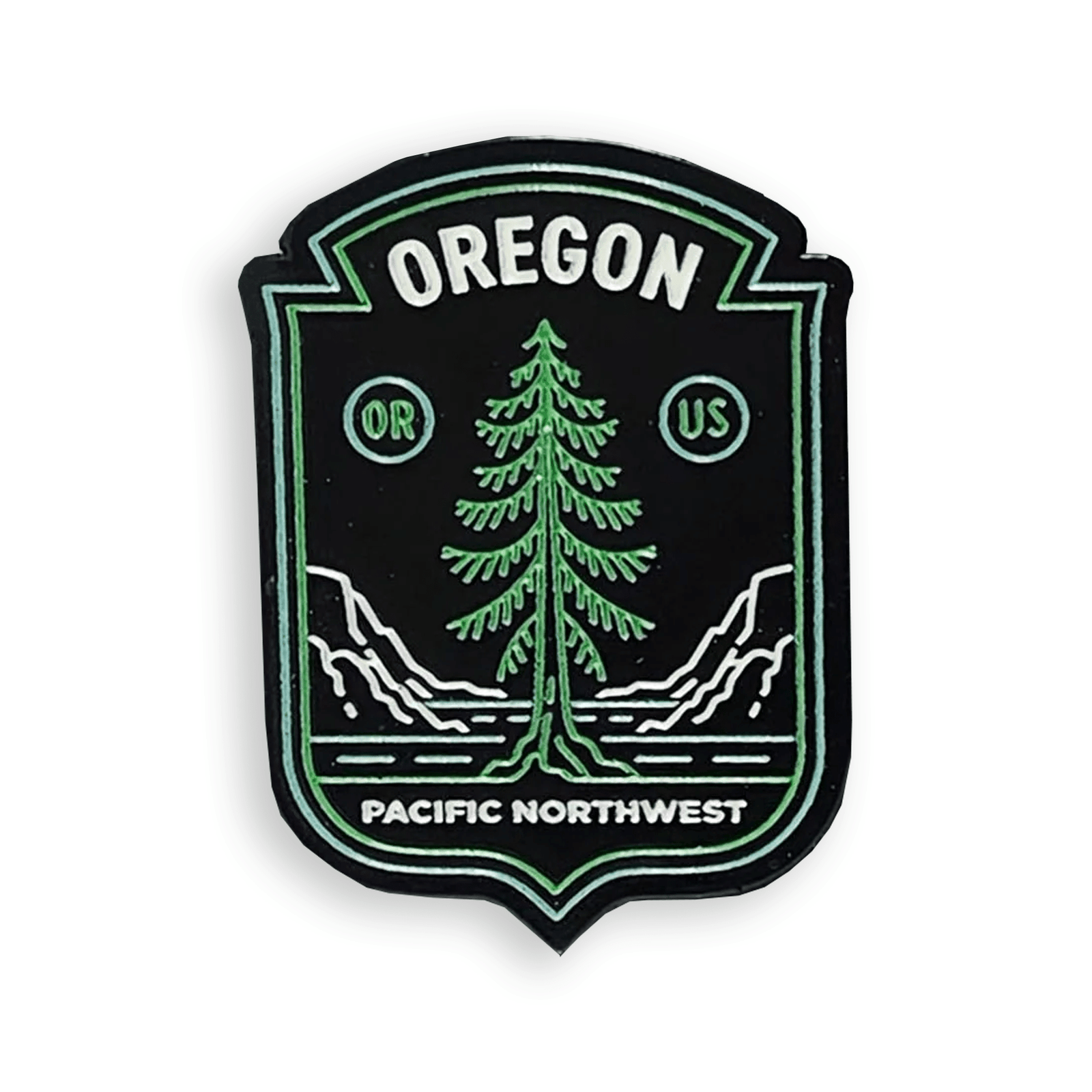 PNW Badge Pin - Enamel Pin - Hello From Oregon
