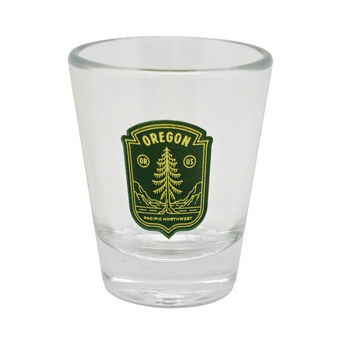 PNW Badge Shot Glass - Shot Glass - Hello From Oregon