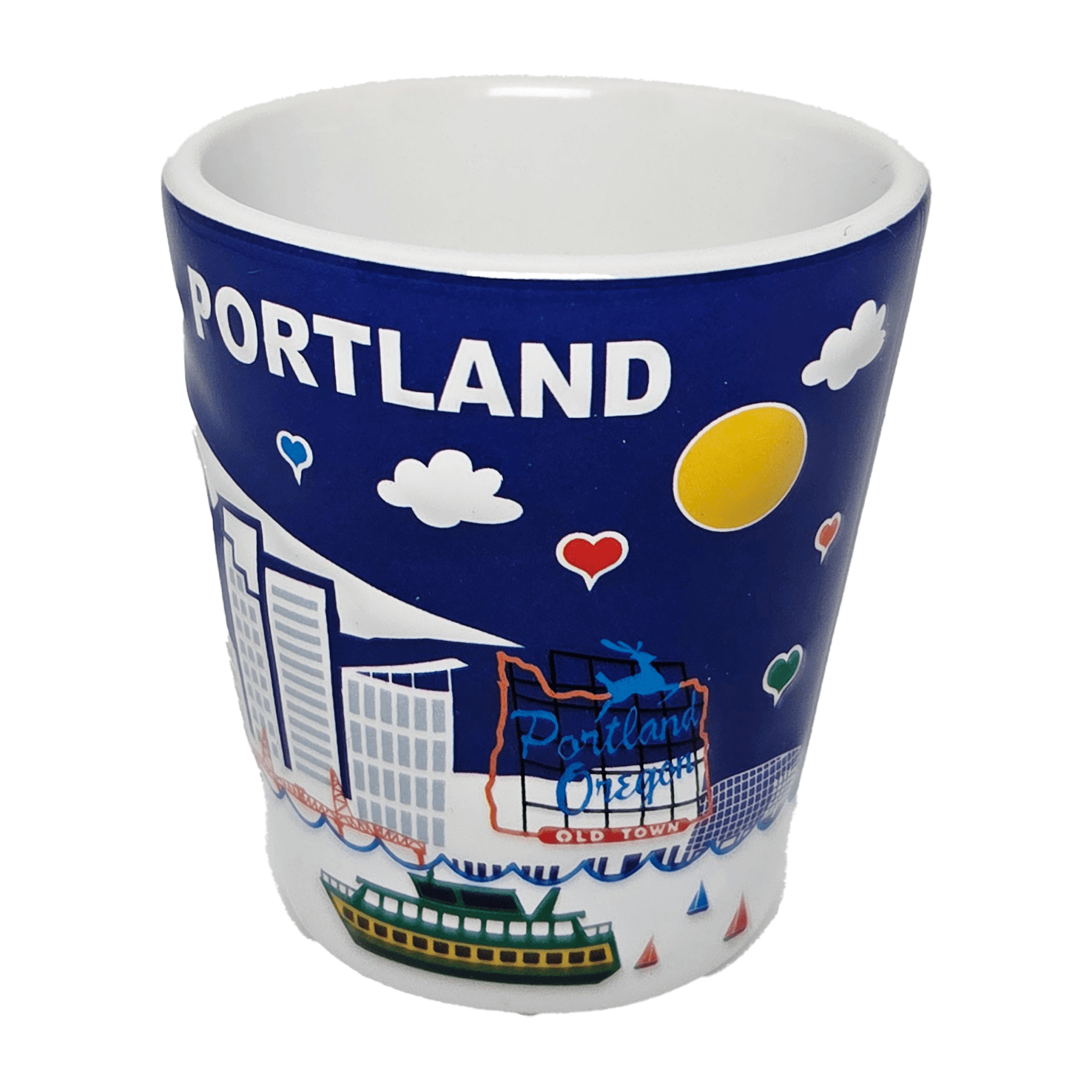 Portland 3D Shot Glass - Shot Glass - Hello From Oregon