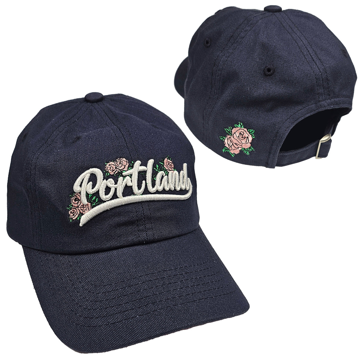Portland Bloom Hat | Navy - Hats - Hello From Oregon