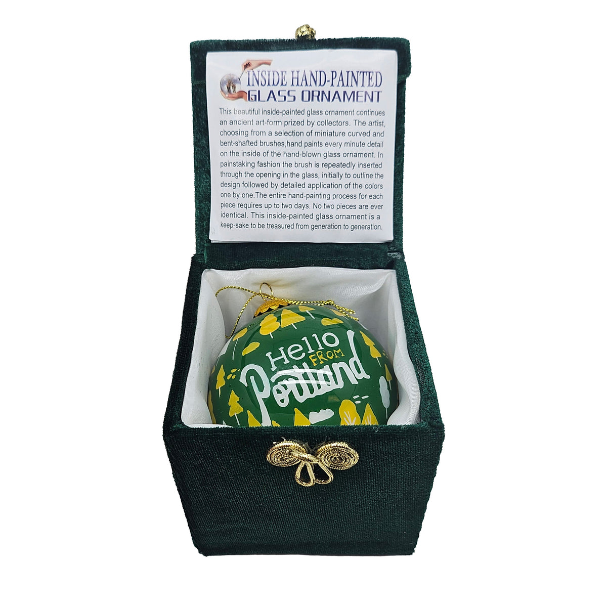 Portland Burst Hand Painted Ornament - Gifts - Hello From Oregon