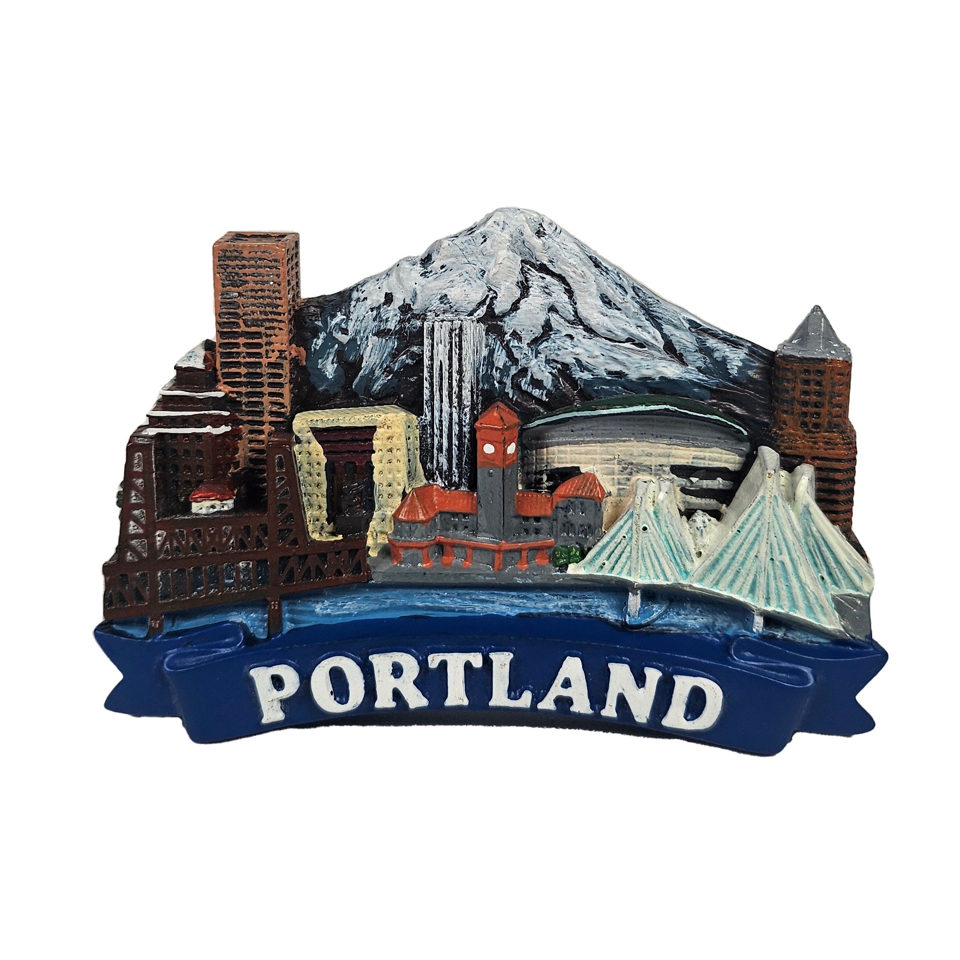 Portland Landmarks Banner Magnet - Magnets - Hello From Oregon