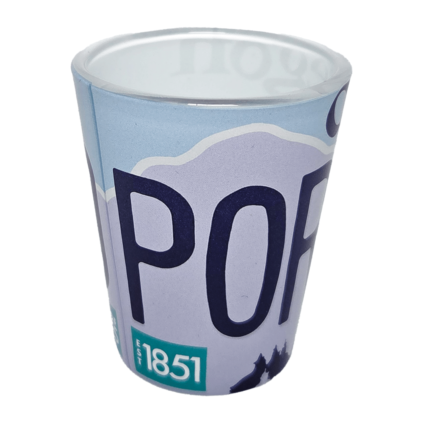 Portland License Plate Shot Glass - Shot Glass - Hello From Oregon