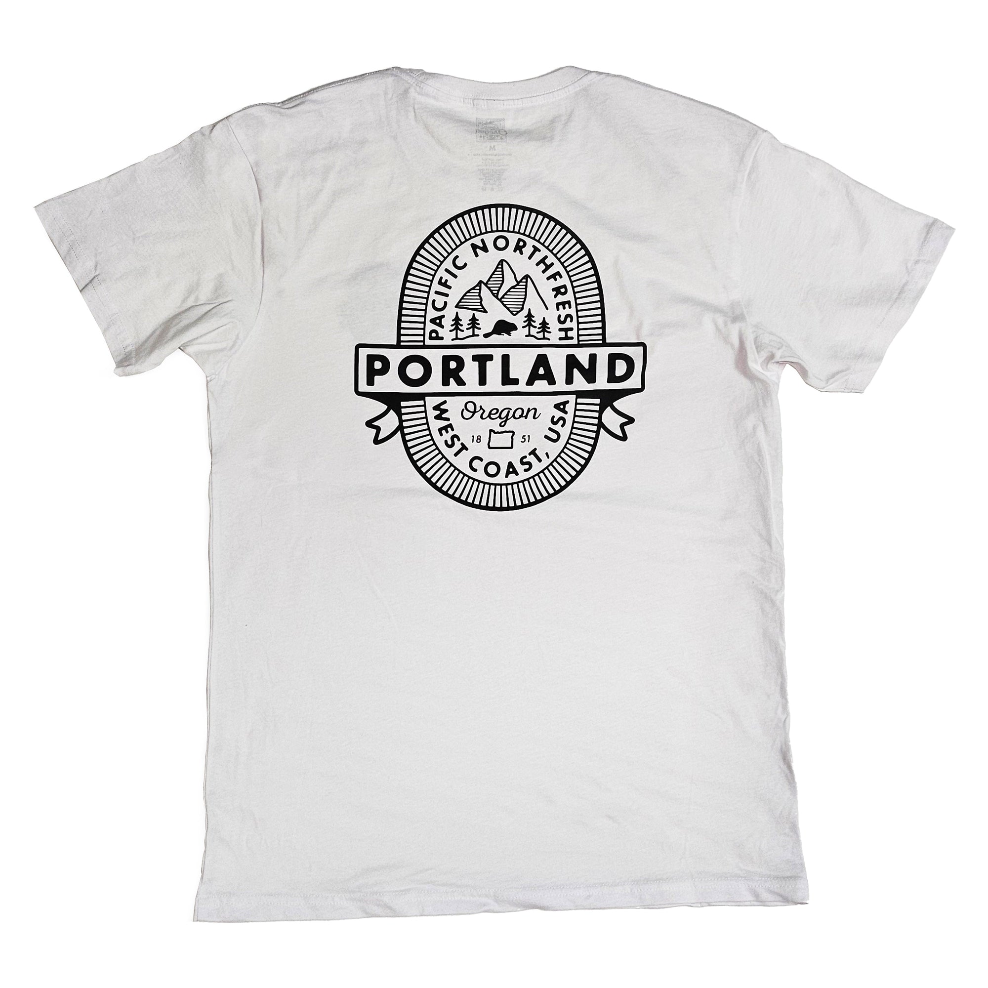 Portland On Tap Tee | White - Tees - Hello From Oregon