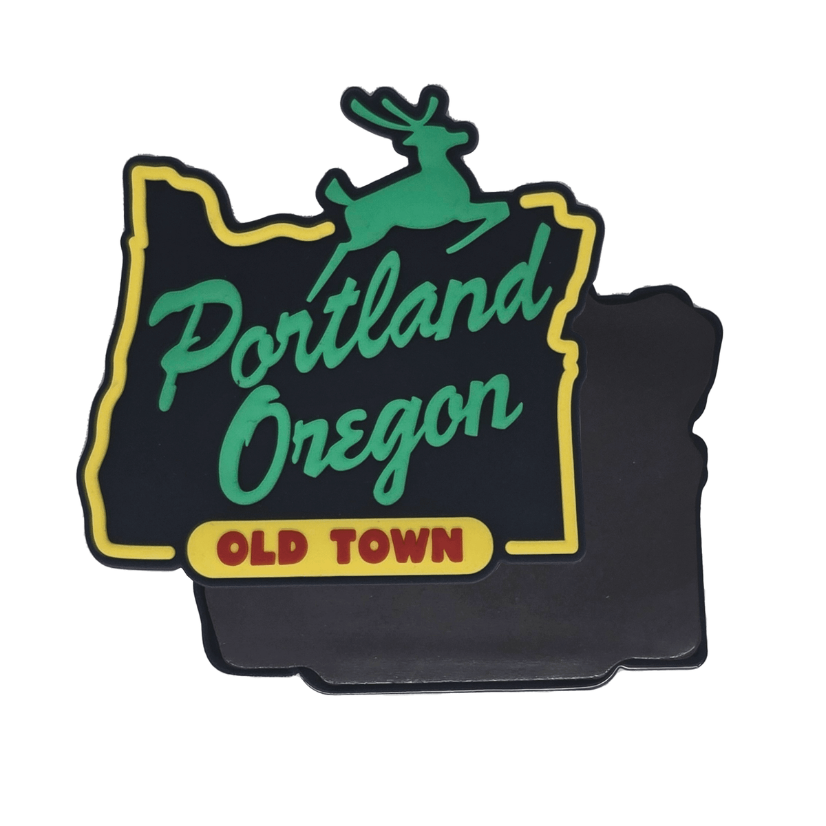 PVC Stag Sign Magnet - Hello From Oregon