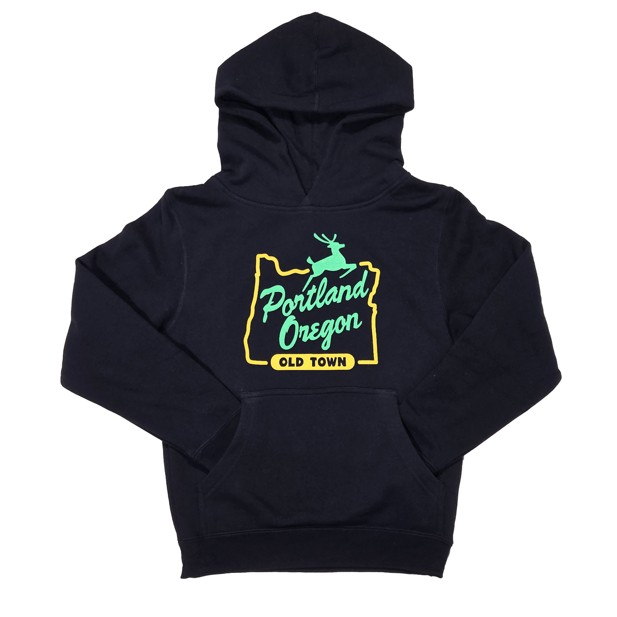 Stag Sign Kids Hoodie - Hello From Oregon