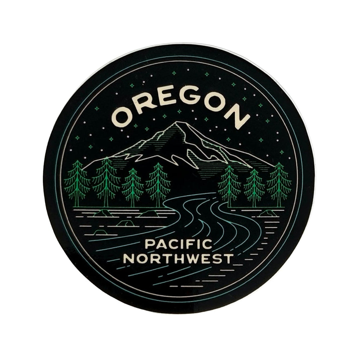 Starry Oregon Sticker - Stickers - Hello From Oregon