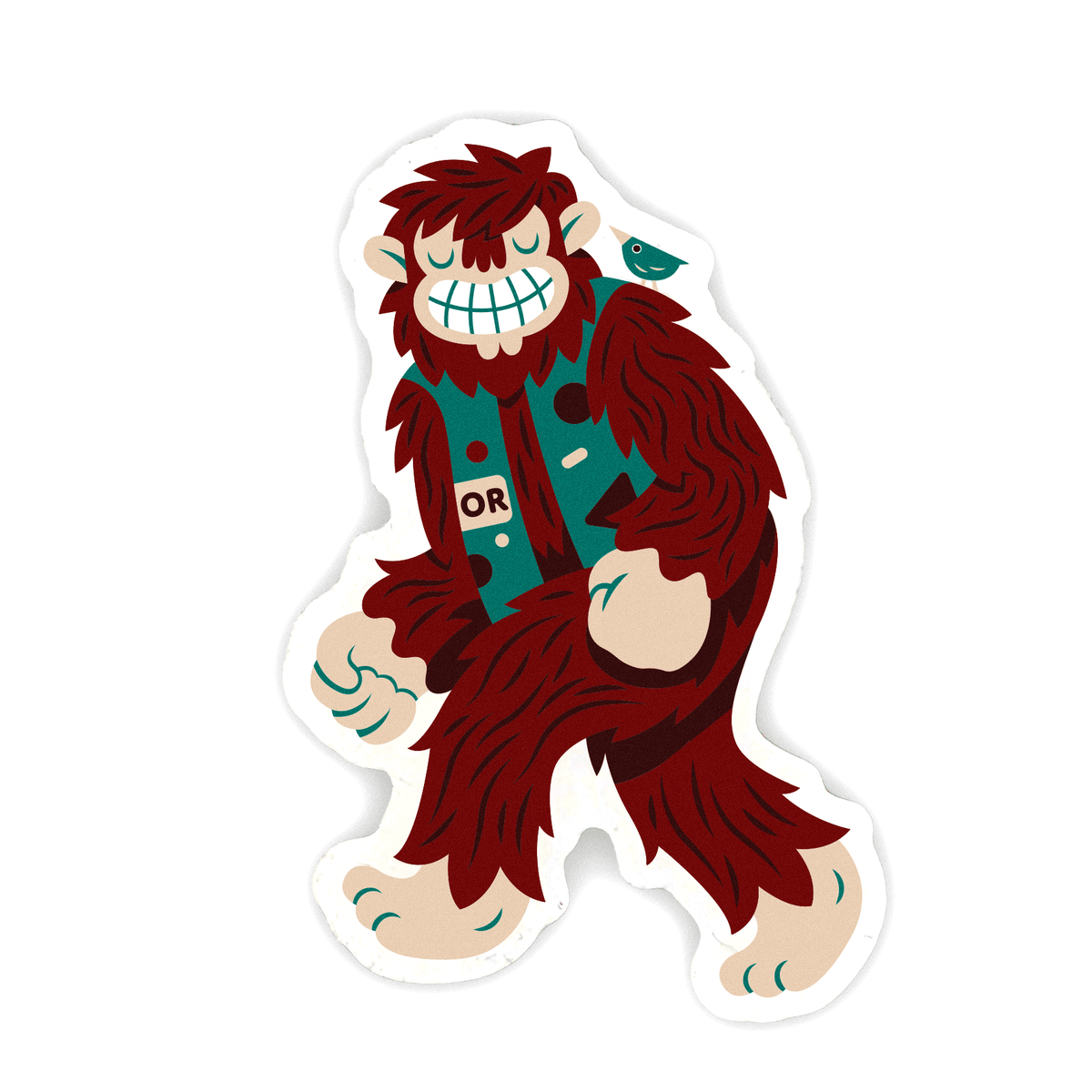 Walking Sassy The Sasquatch Sticker - Stickers - Hello From Oregon