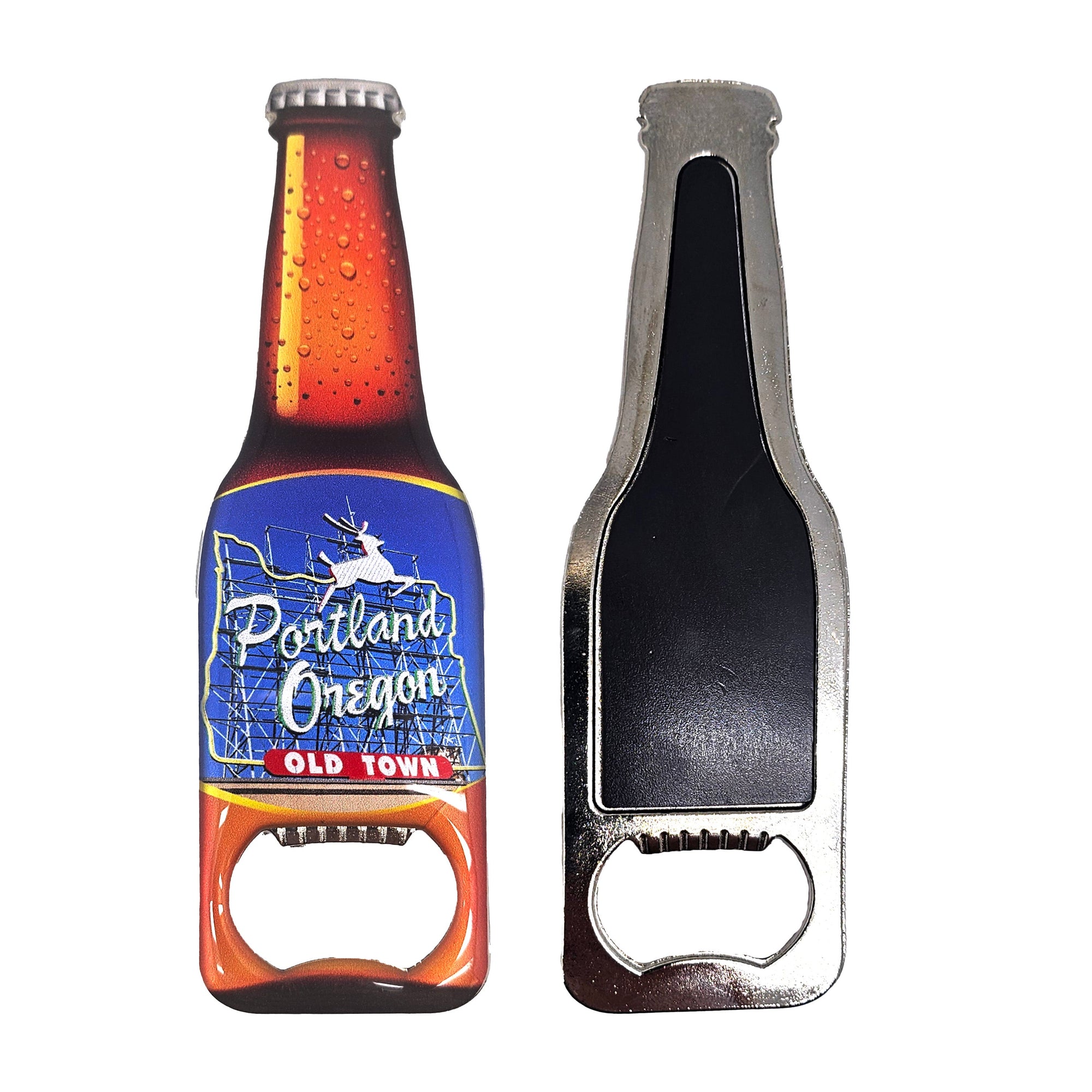 White Stag Beer Bottle Opener Magnet - Magnets - Hello From Oregon