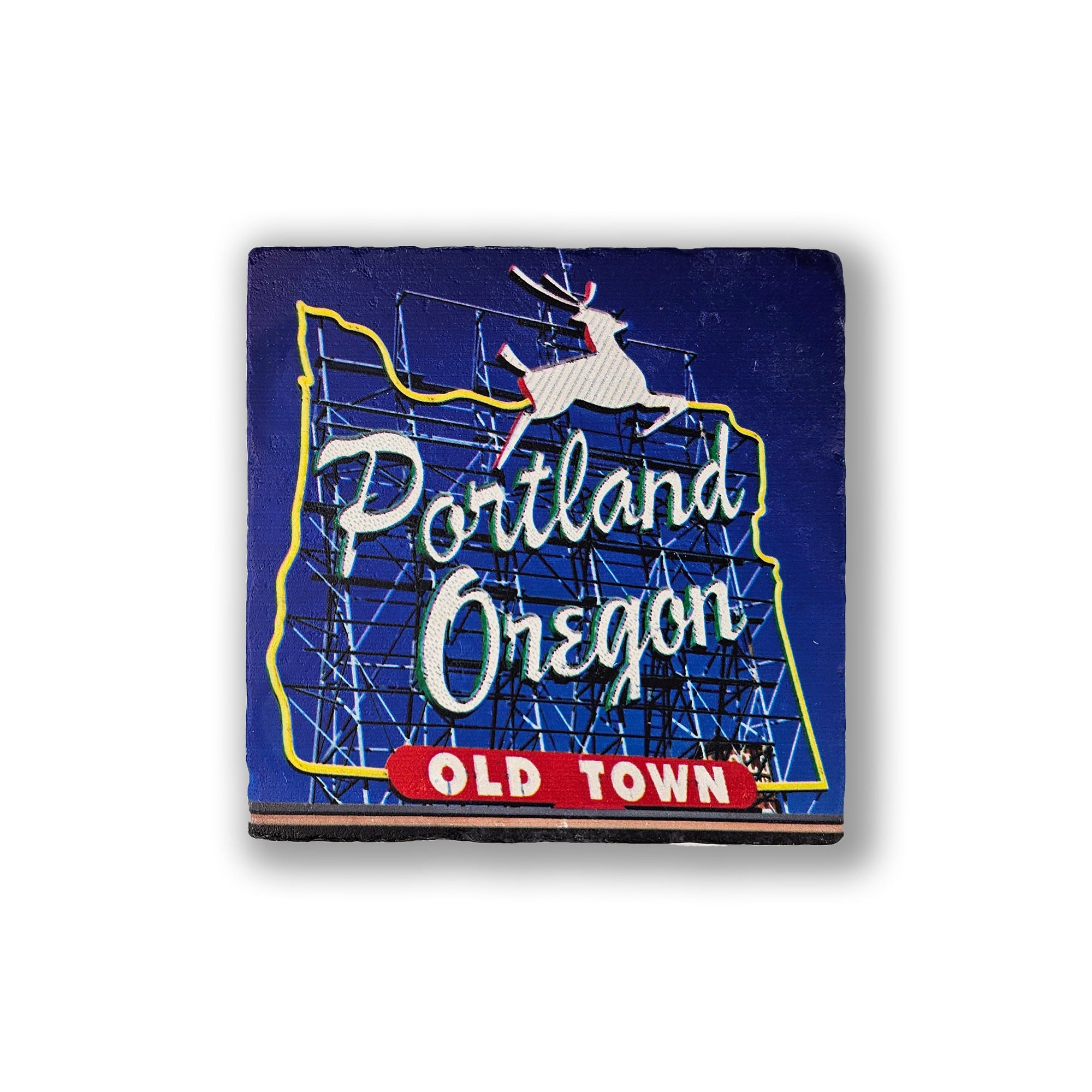 White Stag Coaster - Coasters - Hello From Oregon