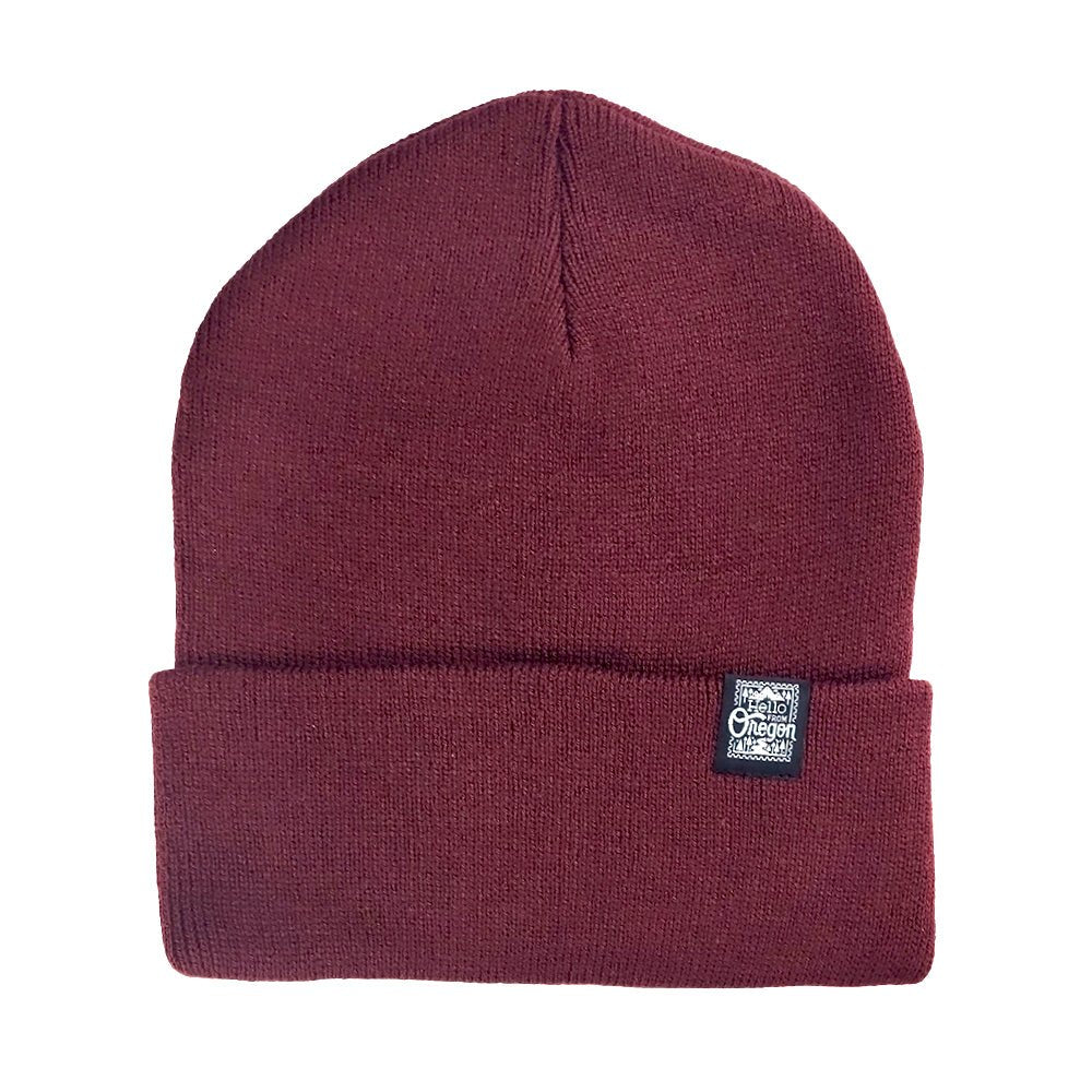 Bridge City Beanie | Maroon - Beanies - Hello From Oregon