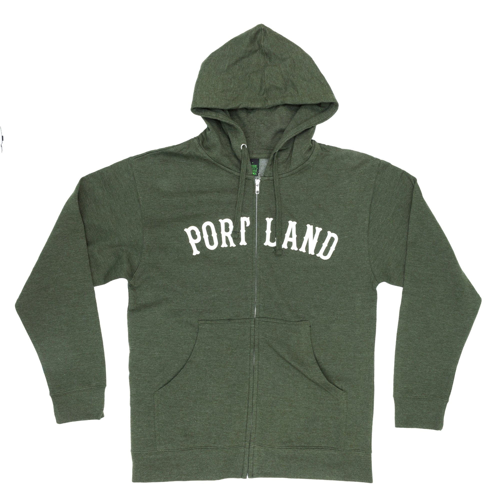 City Stitch Zip Hoodie | Army Green - Hoodies - Hello From Oregon