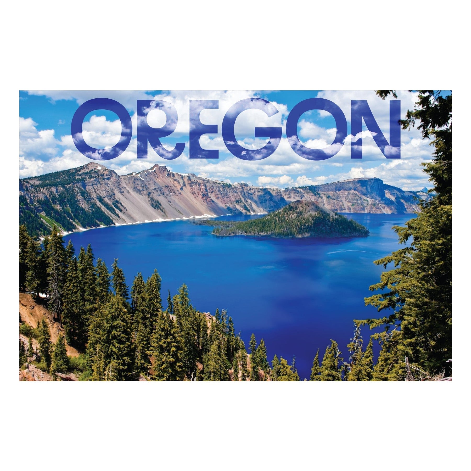 Crater Lake Clouds Postcard - Postcards - Hello From Oregon
