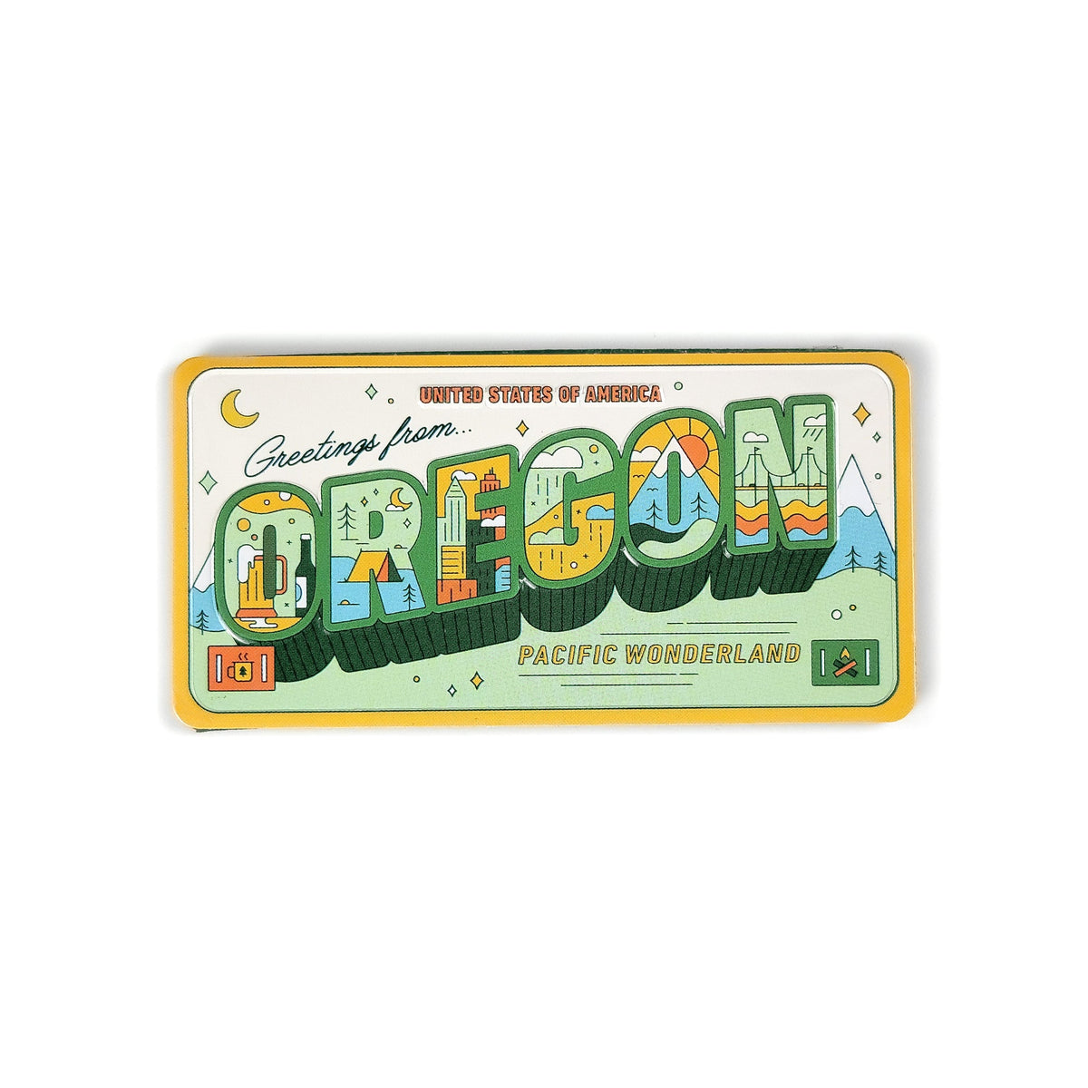 Greetings From Oregon License Magnet - Magnets - Hello From Oregon