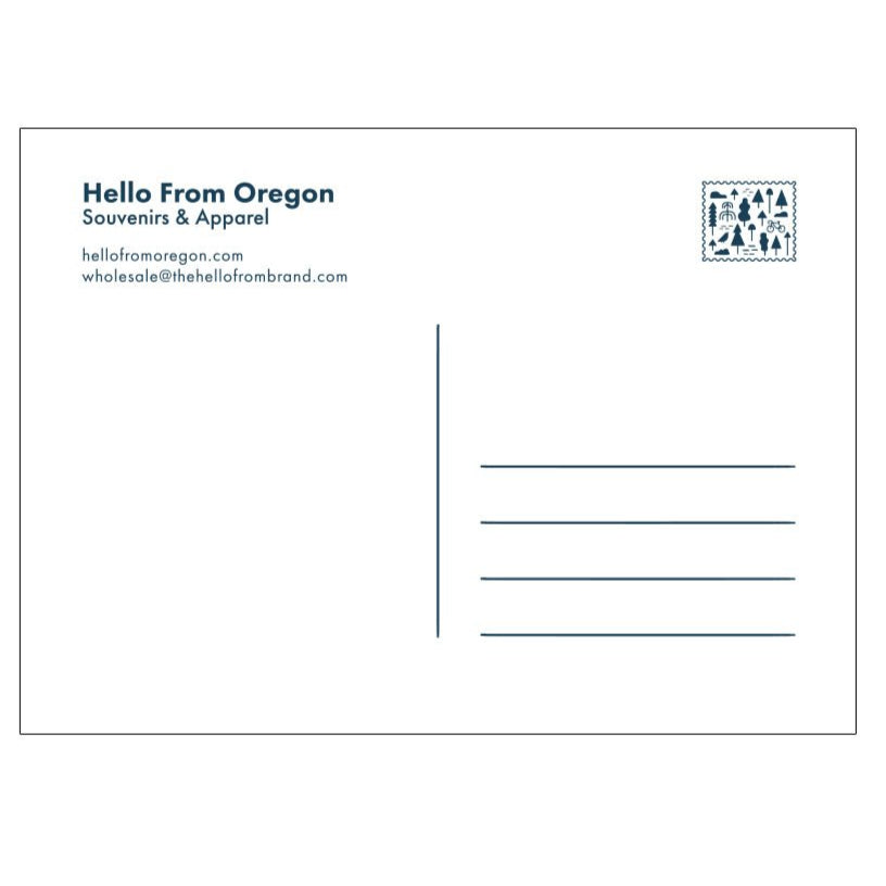 Hello From Oregon Postcard - Postcards - Hello From Oregon