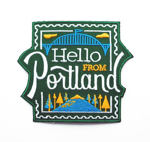 Hello From Portland Stamp Patch - Patches - Hello From Oregon