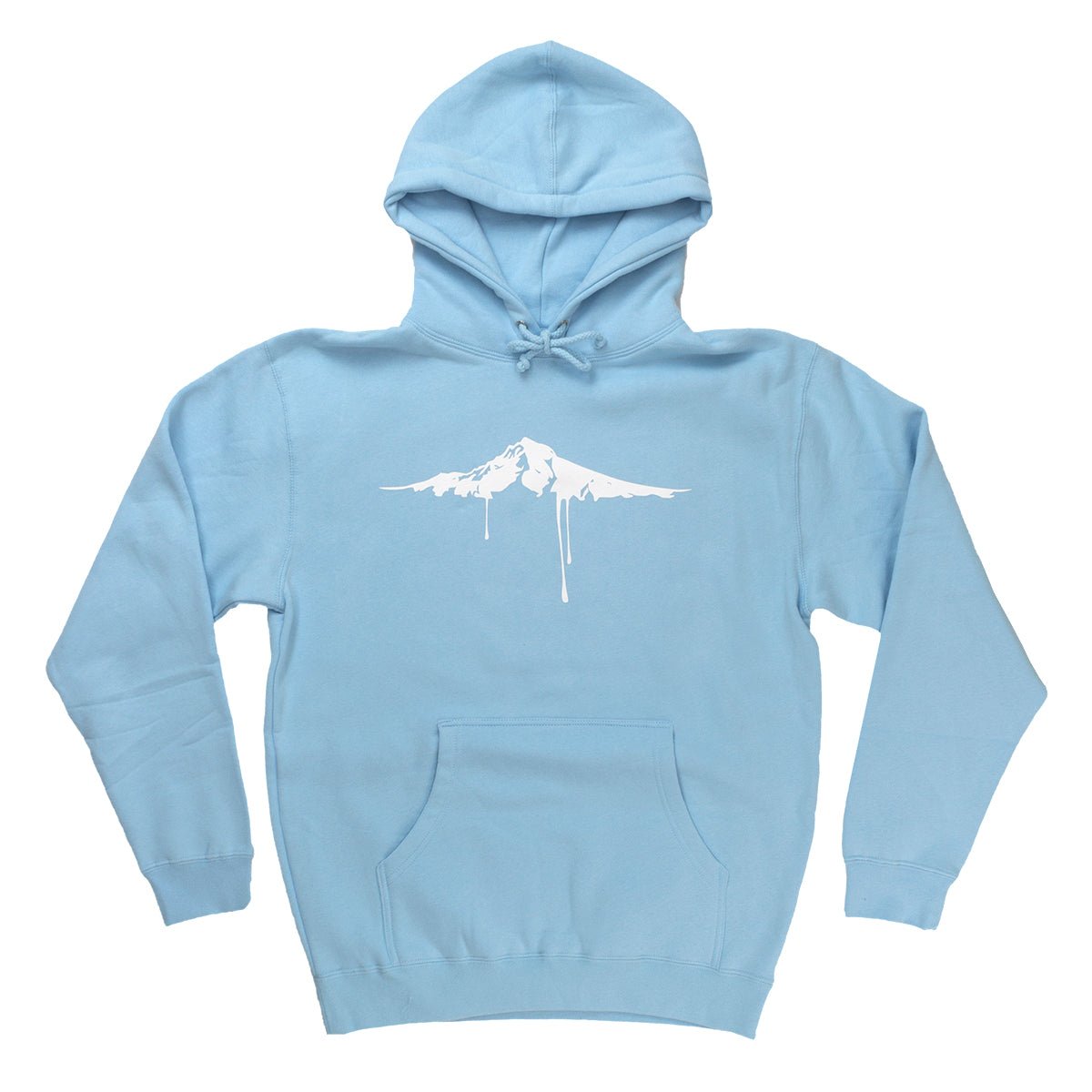 Melting Hood Hoodie | Powder Blue - Hoodies - Hello From Oregon