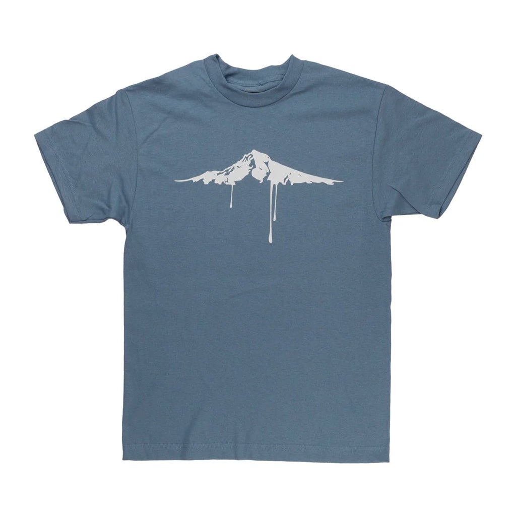 Melting Hood Tee | Slate Blue - Tees - Hello From Oregon