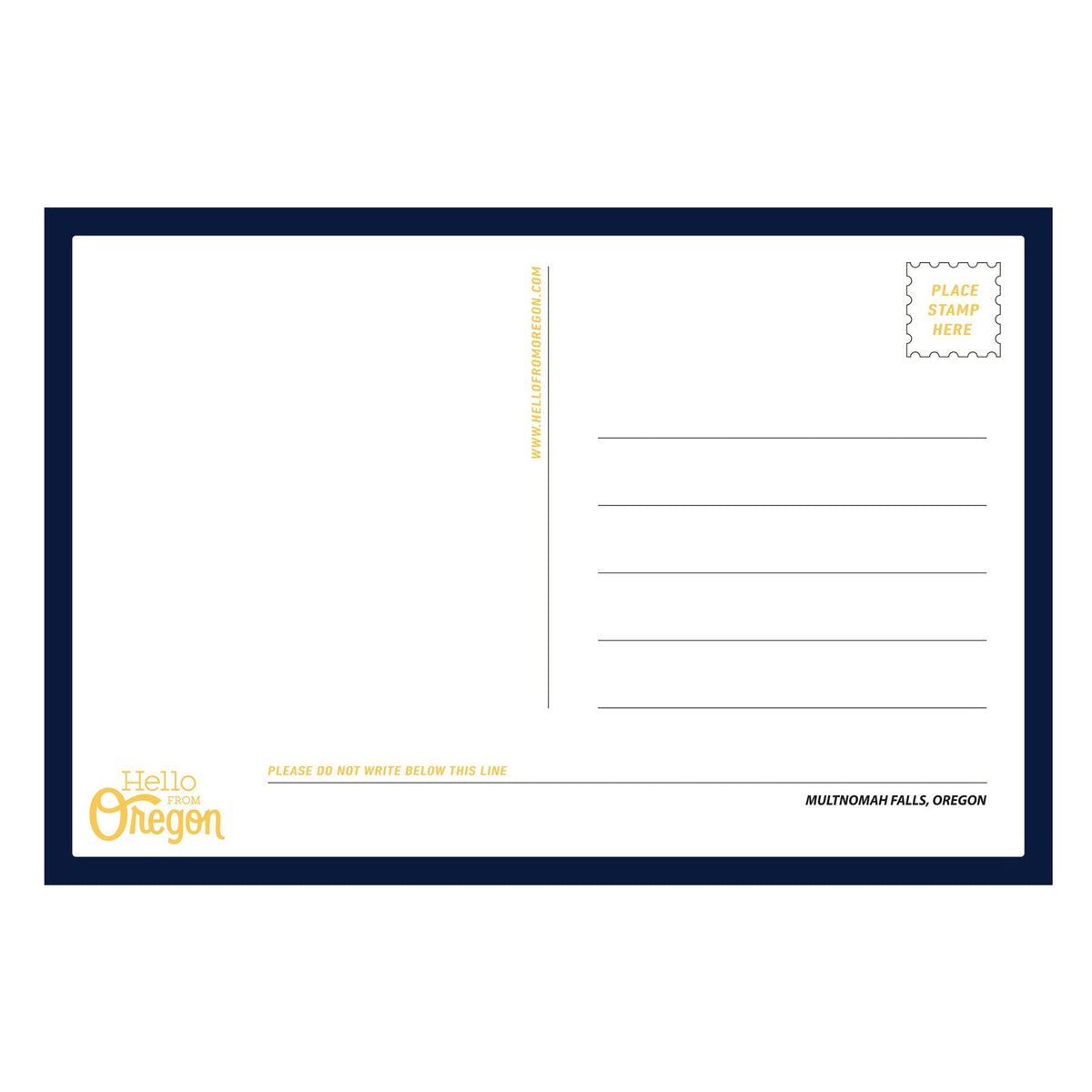 Multnomah Falls Postcard - Postcards - Hello From Oregon