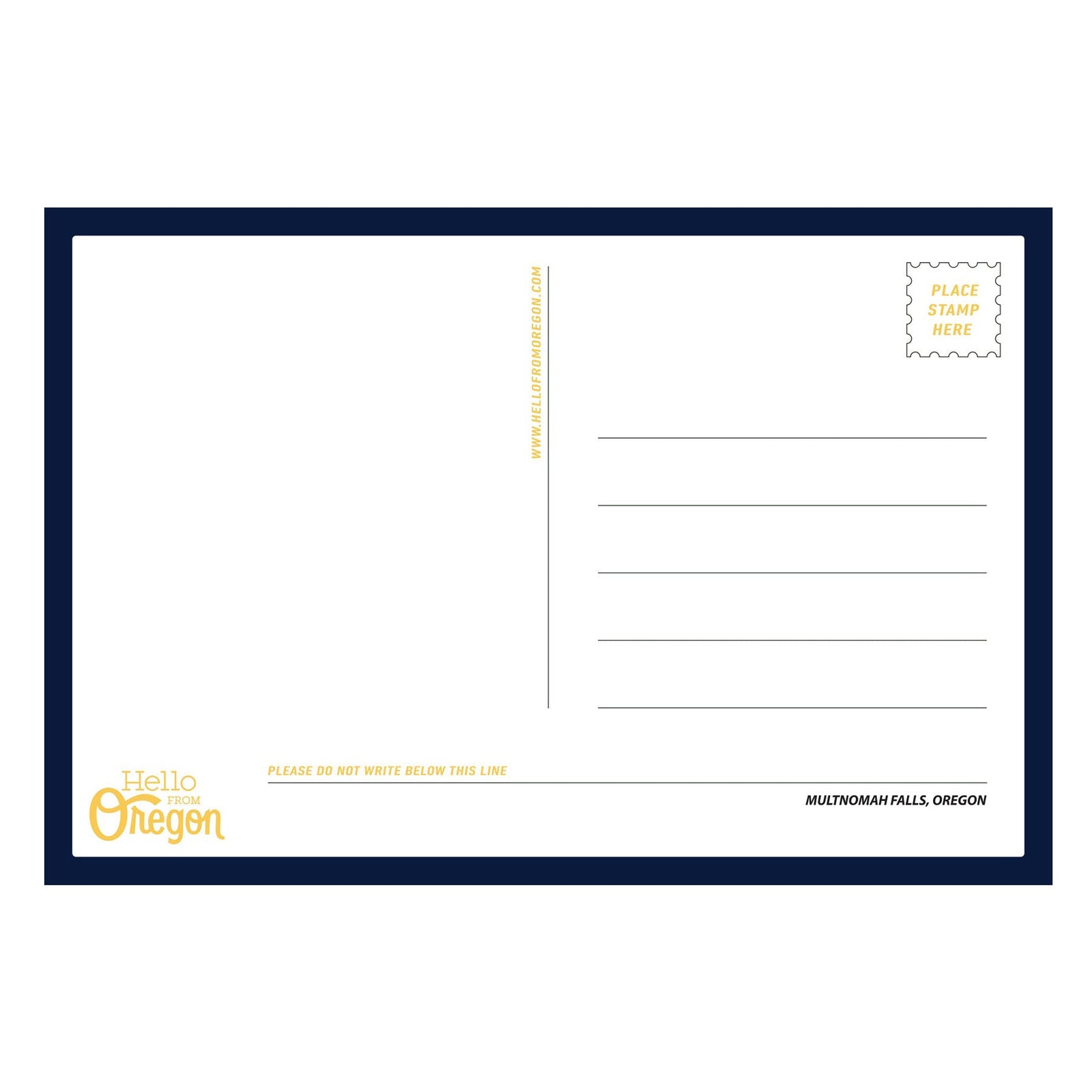 Multnomah Falls Postcard - Postcards - Hello From Oregon