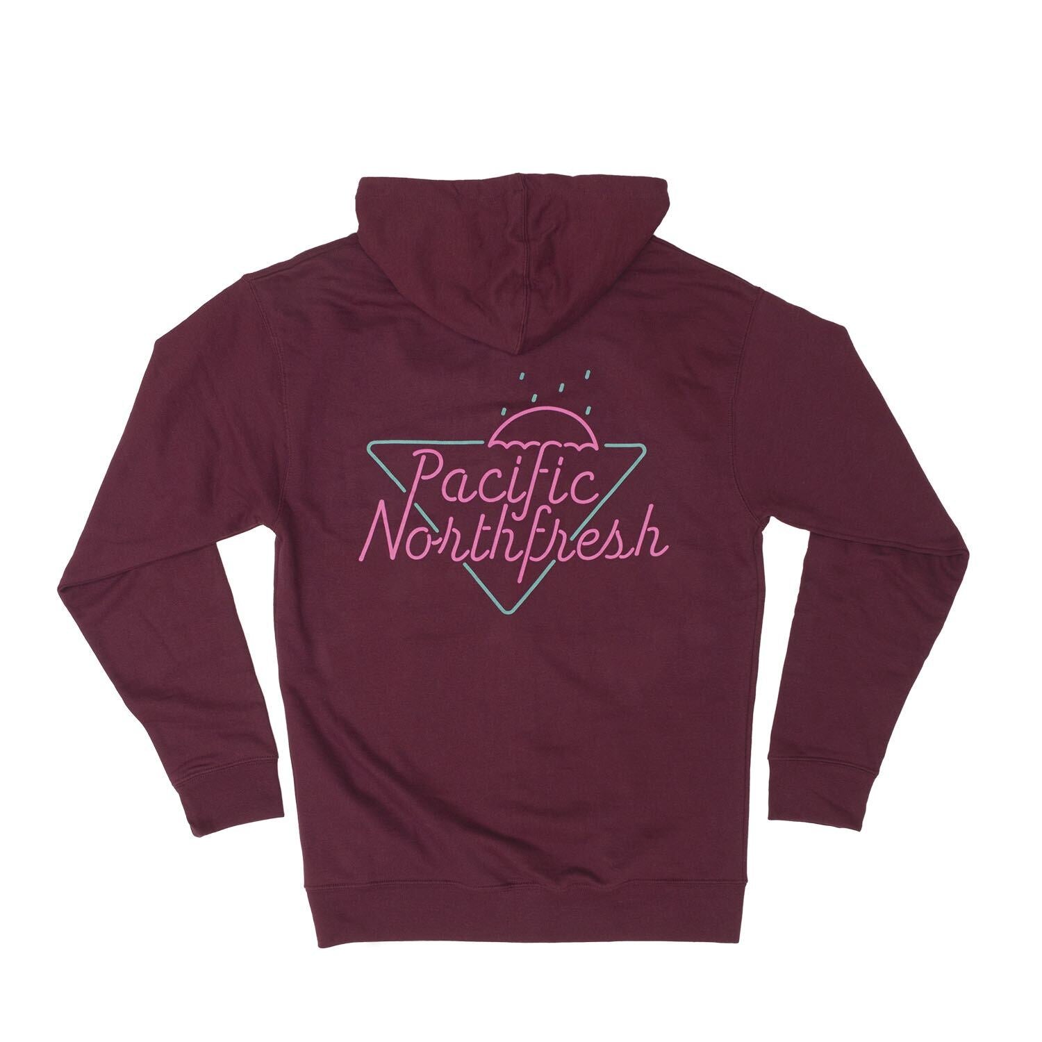 Neon Rain Zip Up Hoodie - Hoodies - Hello From Oregon