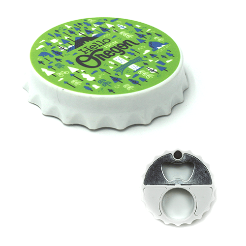 Oregon Burst Bottlecap Opener Magnet - Magnets - Hello From Oregon