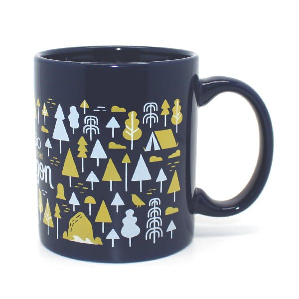 Oregon Burst Mug | Navy - Mug - Hello From Oregon