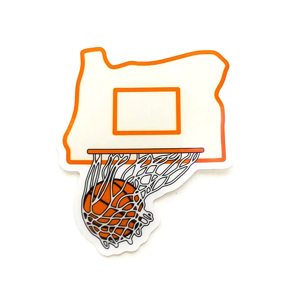 Oregon Hoops Sticker - Stickers - Hello From Oregon