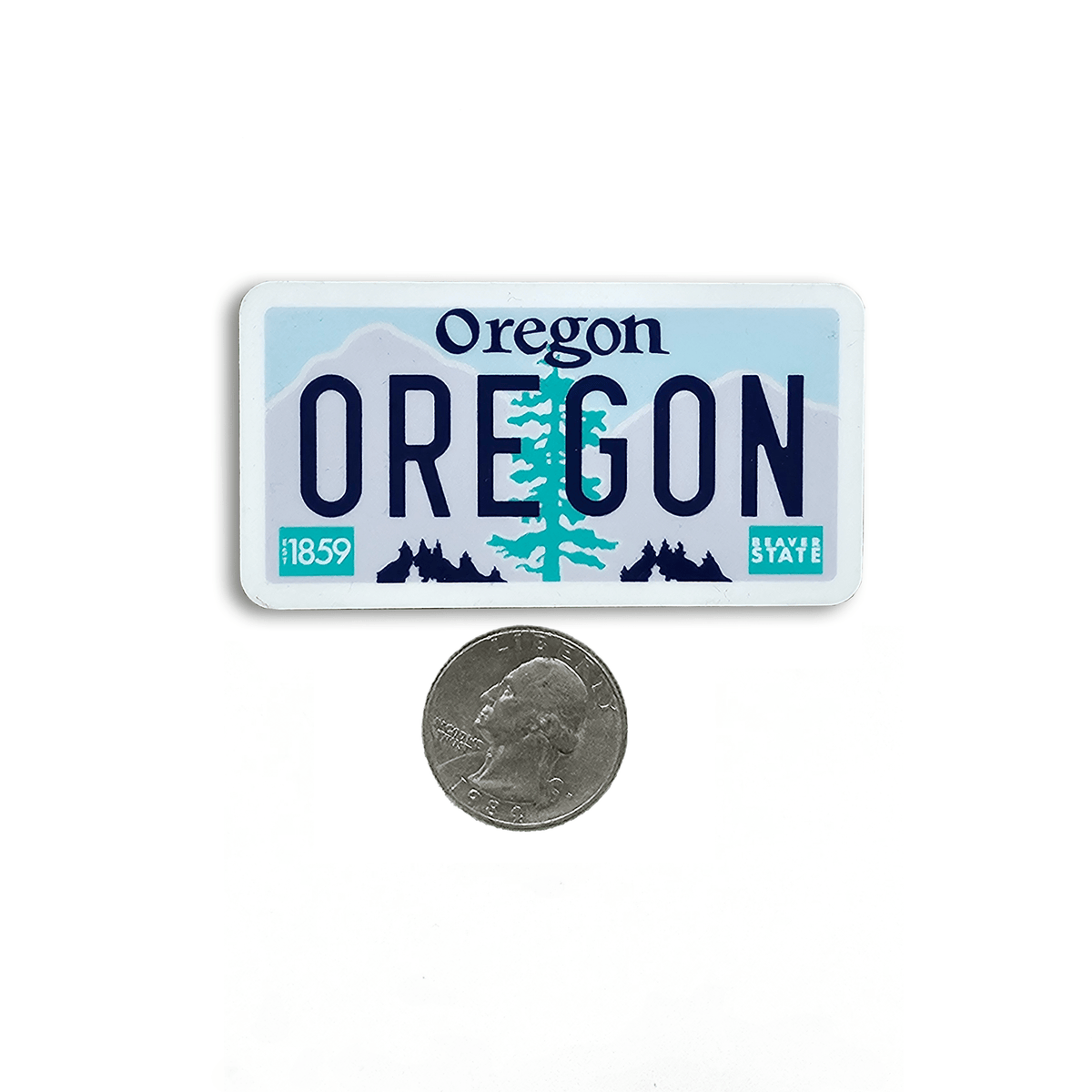 Oregon License Plate Sticker - Stickers - Hello From Oregon